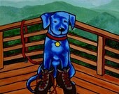 5 x 6 -TRAIL HOUND BLUES- Print
