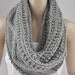 Hand knit vest, Cross Sweater, Capelet, Neck warmer in grey