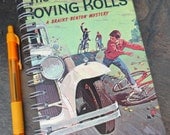 The Case of the Roving Rolls - A Brains Benton Mystery - Recycled Handmade Journal