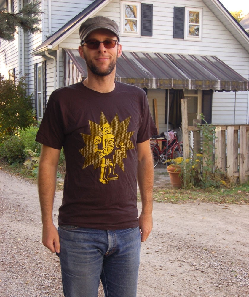 Yellow POW Robot Size Large