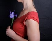 Organic Hemp Ruffle  Dress / Organic Clothing - Hemp & Organic Cotton