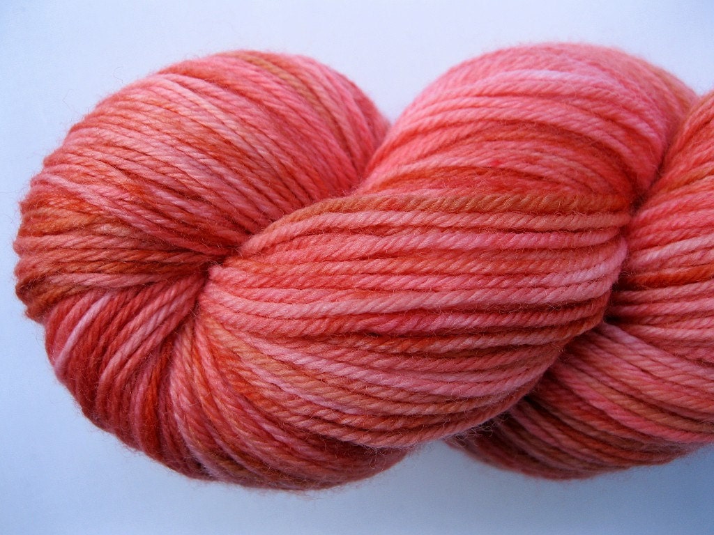 Terracotta - Kettle Dyed Fingering Weight Luxury Yarn - 100g
