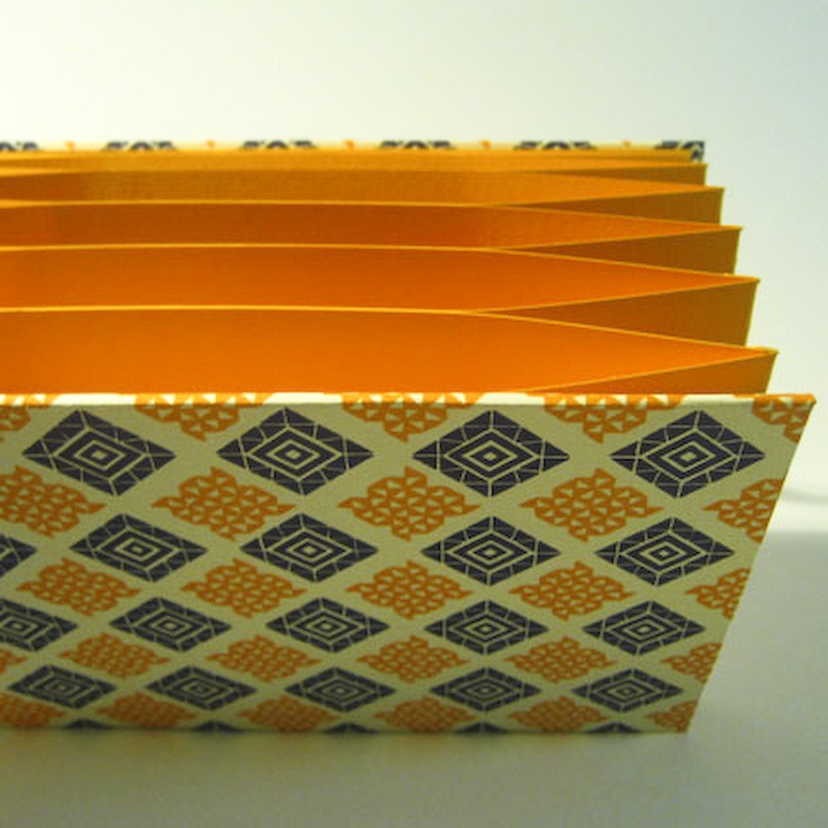 Small Memo Pockets Book - Organizer - Yellow and blue