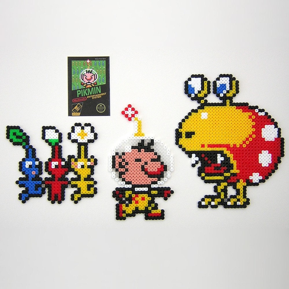 Pikmin 8-bit NES style Fridge Magnets by Arcade Art