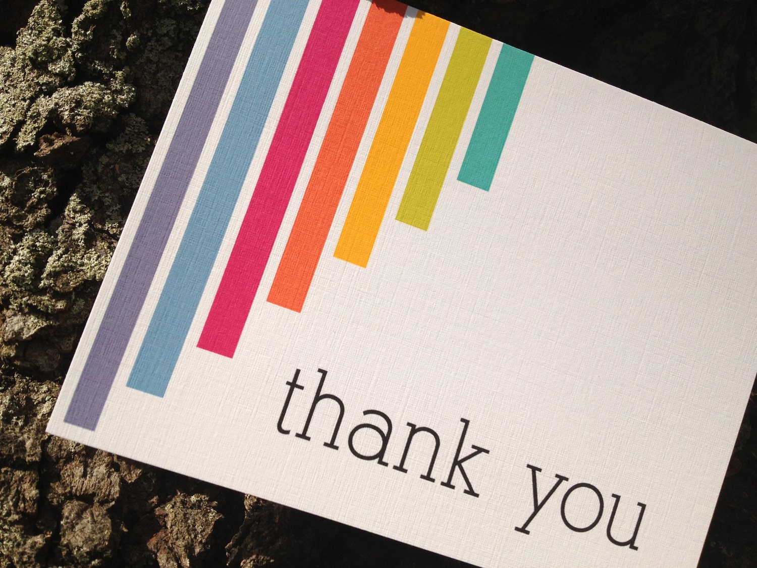 Line 'em up thank you cards Il_570xn
