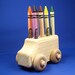 Bus Regular Crayon Holder / Wooden School Bus Crayon Caddy