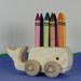 Whale Large Crayon Holder / Wood Whale Crayon Caddy