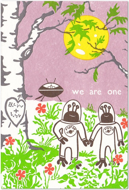 We Are One - Letterpress Card
