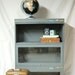 Industrial Metal Two Stack Barrister Bookcase Reserved for Bob