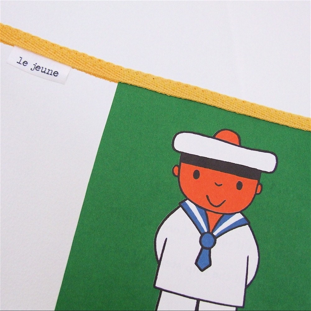 vintage storybook bunting - dick bruna - 1960s original pages