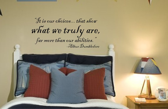 Harry Potter Decal Vinyl Wall Art Sticker Dumbledore Quote 021-22