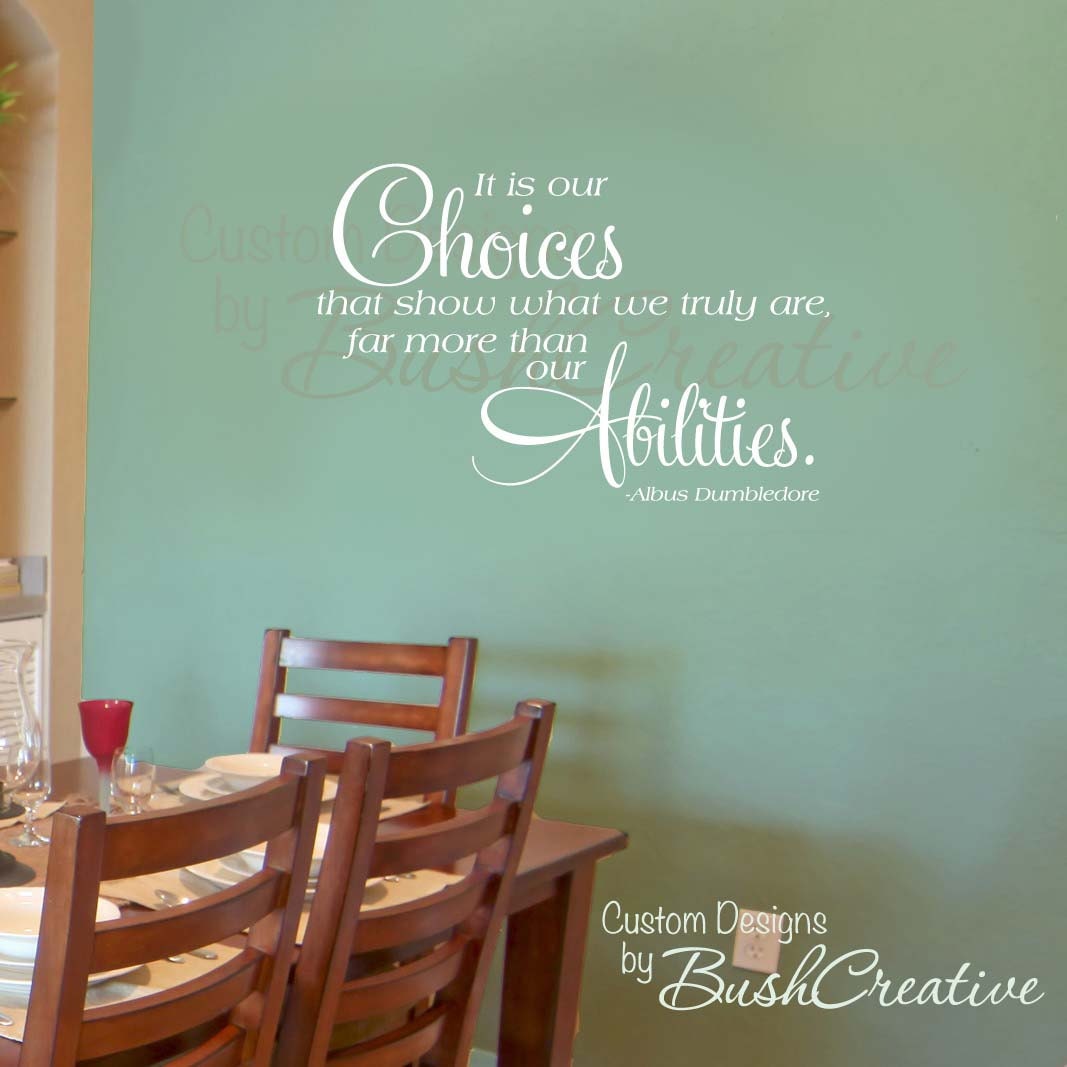 Wall Decal - Harry Potter Quote Dumbledore 038-30x20