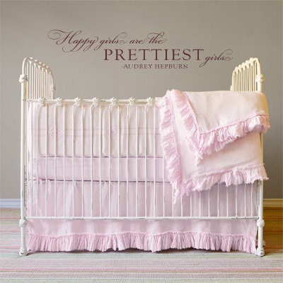 Girls Nursery Decal Hepburn Quote Vinyl Lettering