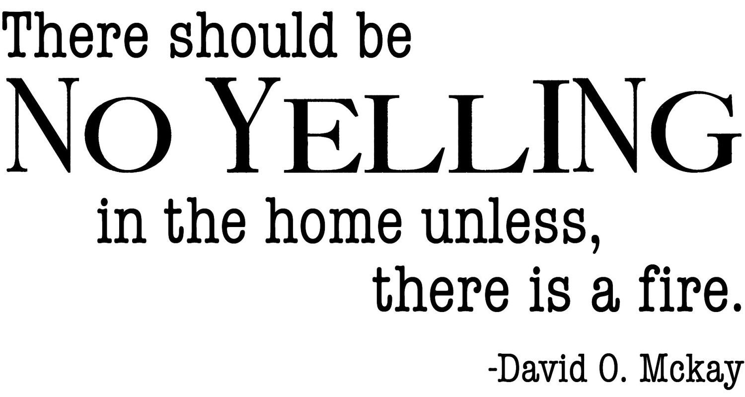 Family Rules LDS Wall Decal David O McKay