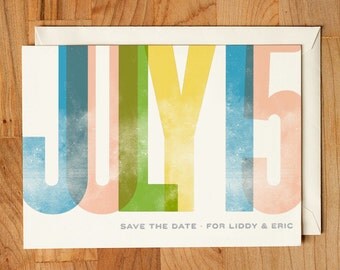 Wedding Save the Date - Big Type Save the Date