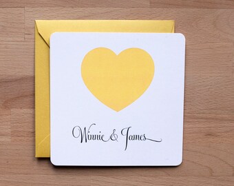 Wedding invitation - Simple Heart