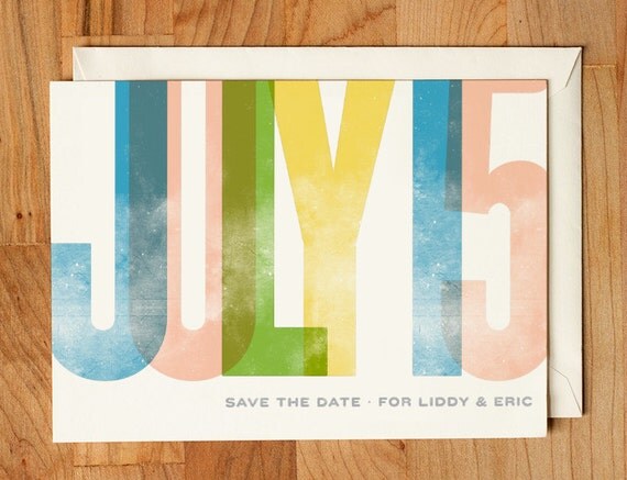 Wedding Save the Date - Big Type Save the Date