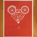 Disassembled Bicycle Heart Print - Fine Art Print