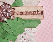 Wrist Cuff - Vintage Lace - Handmade Clay Bead