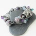 xX ON SALE Xx Bracelet sterling silver, lampwork and gemstones - Dance -