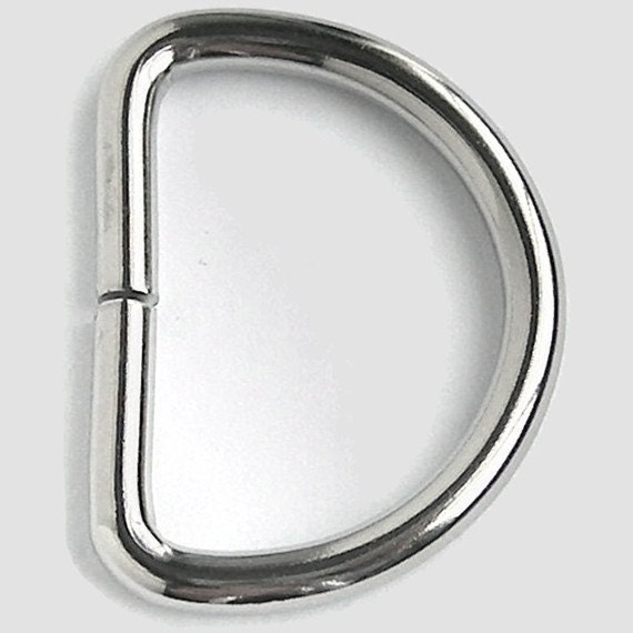 50 D Rings - 25mm x 33mm (1 inch x 1 5/16 inch)