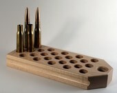 Maple 25 hole reloading block for .50 BMG