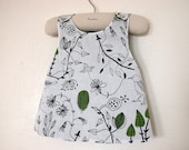 Girls Dress - Reversible Dress - French style reversible Pinafore - Babies, Toddlers, Girls, sizes from 6M to 5Y