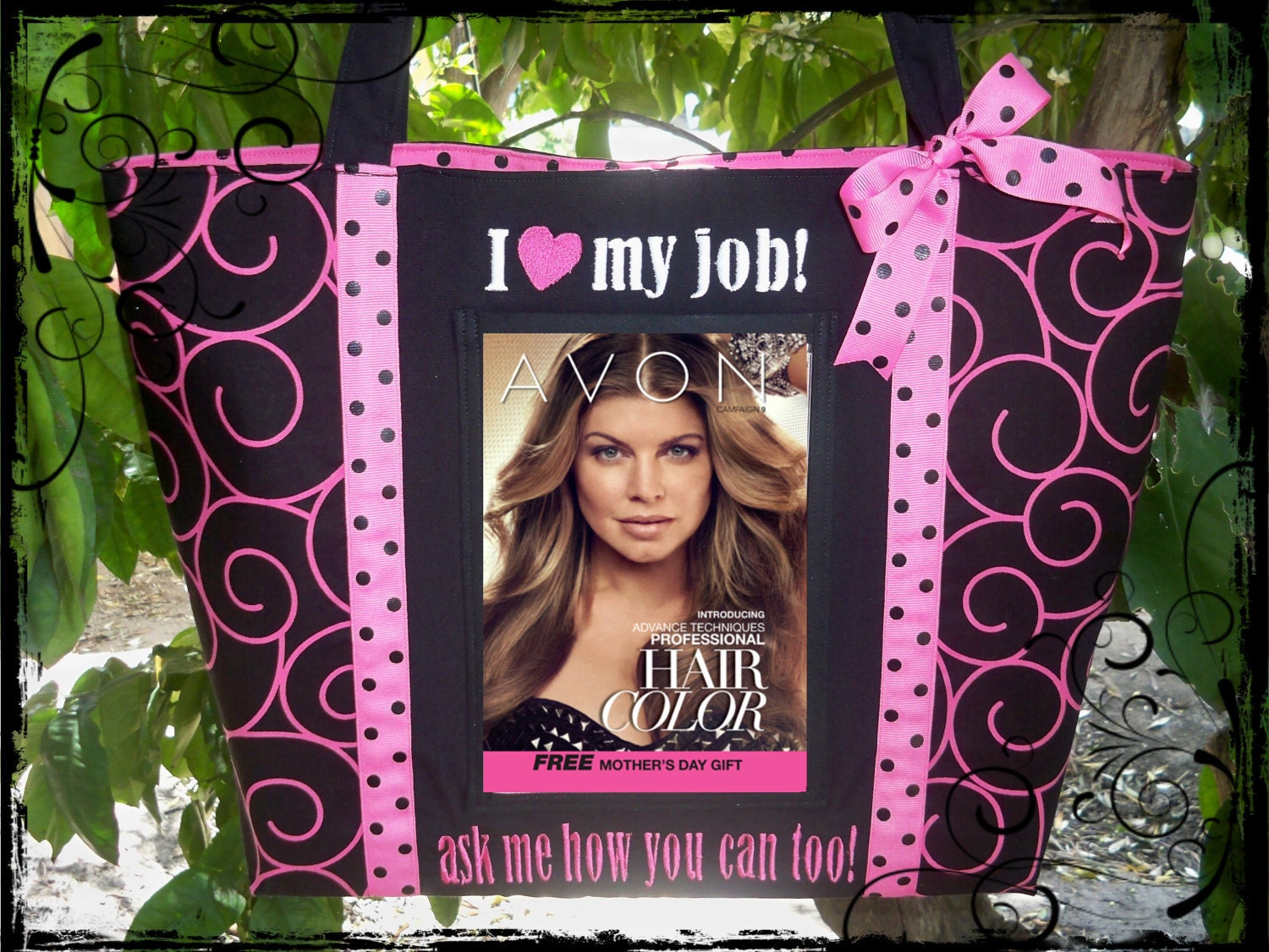 CUSTOM Michelle's Signature AVON rep bag...made in your choice of fabrics