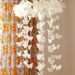 White Butterfly Chandelier DIY Kit -  Mobile, Nursery, Party, Wedding Decor