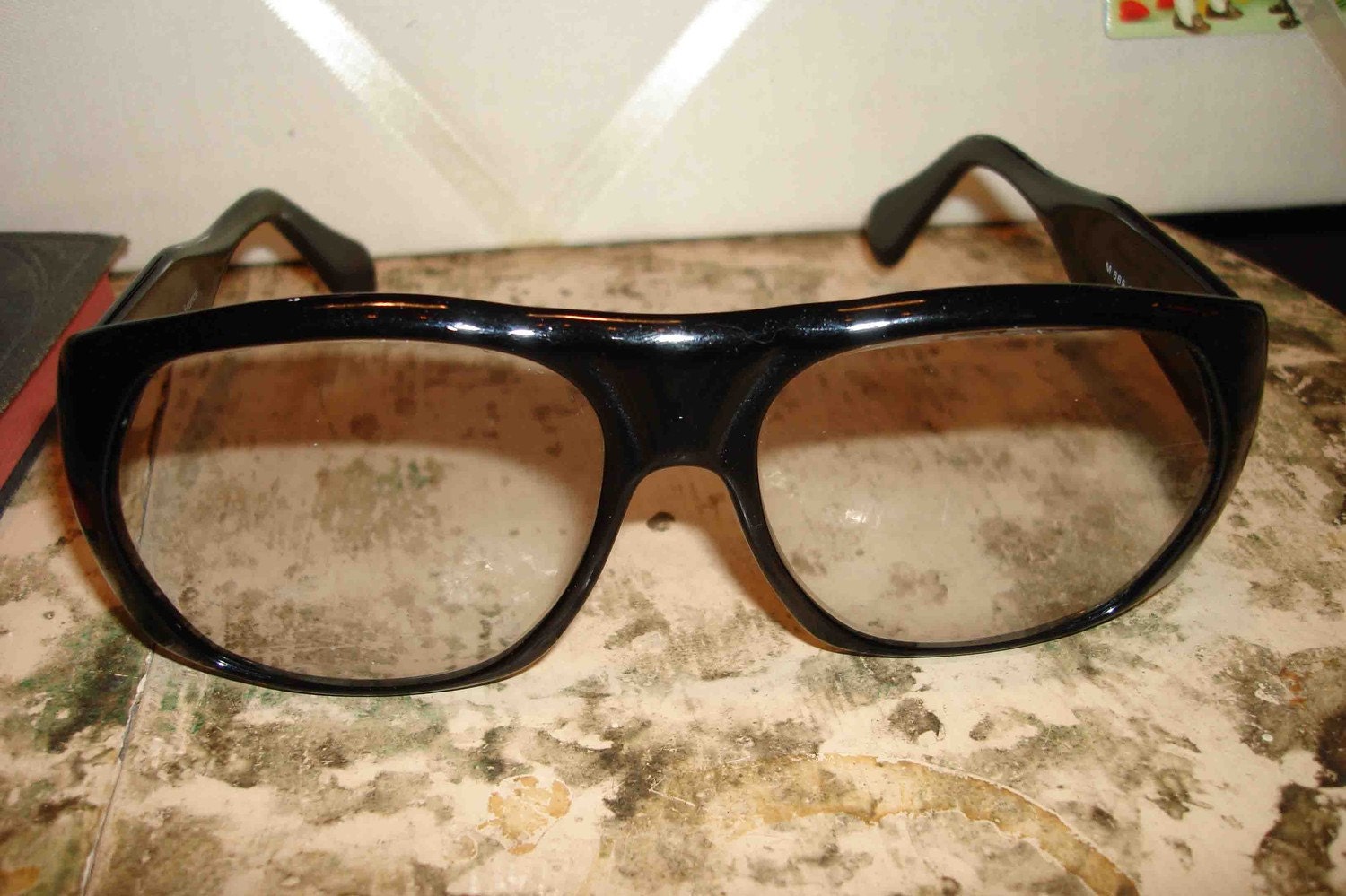 VINTAGE Mens Mob Boss Indie Rockabilly Eyewear Eyeglasses 1970 Revue Frames France