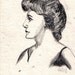 Original Vintage Early 1900's Ink Drawing 'The American Girl Queen" SIGNED BUSH