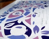 Apple Trees Ketubah in Spring Pastel Colors  - Jewish Marrigage Contract