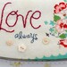 embroidered vintage hankie wall art