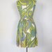 Vintage 60s Dress / 1960s Dress / Summer Swirl / Full Skirt / XS S