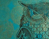 Owl print poster, original artwork