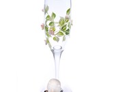 Beach Wedding Flutes - Unique Champagne Glasses for a Destination Celebration - Set of Two