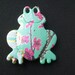 Recycled Can Magnet/Pin- Arizona Green Tea Frog