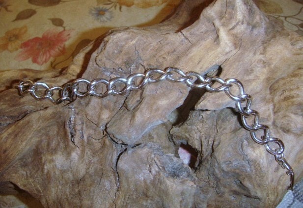 Summer Sale Vintage silver chain bracelet charm bracelet