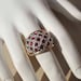 Summer Sale Ruby gold cocktail ring Vintage size 5