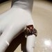 Vintage 18K White gold ring with Orange Citrine Stone