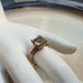 Vintage Uncas gold diamond ring size 5