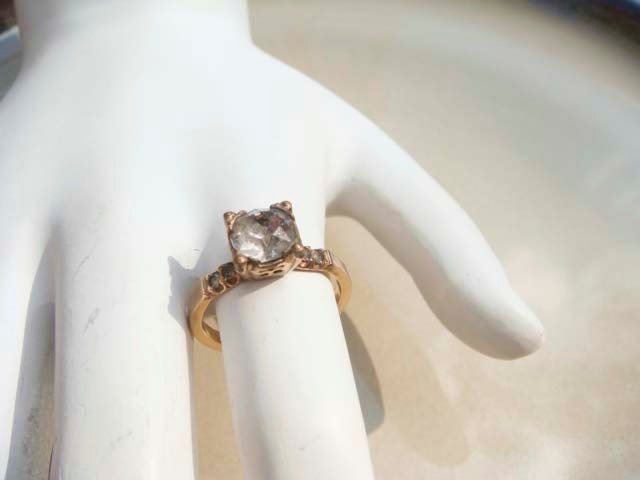 Vintage Uncas gold diamond ring size 5