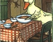 DOWNY DUCKLING, a vintage LADYBIRD Book, with full page color illustrations. To collect and display, or for your altered art.