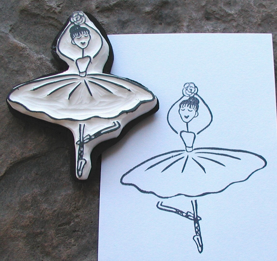 little ballerina stamp