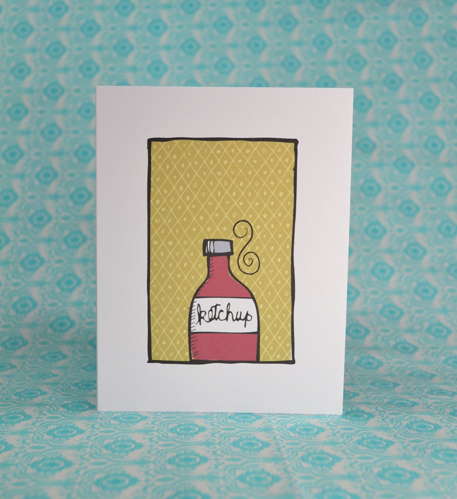 Condiment Crazy Notecards