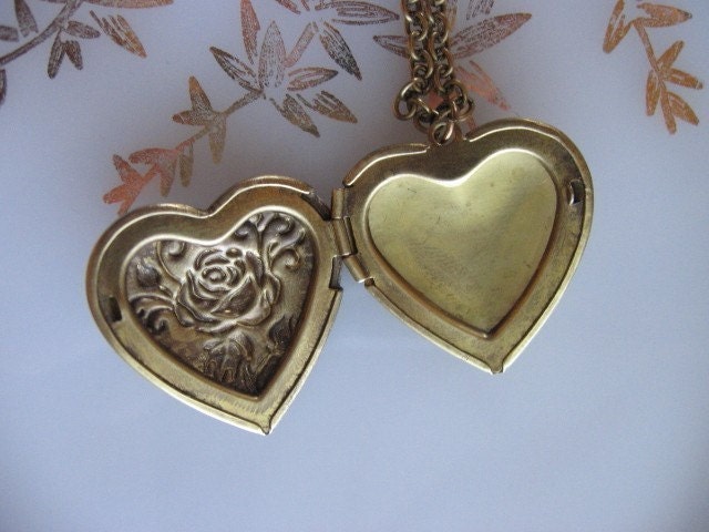 Heart LOCKET, Locket Necklace, Flower Locket, Antique Locket, Bird, Anniversay Gift, Marriage, Weddings