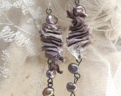 charmed sea horse - sea silk ear adornments