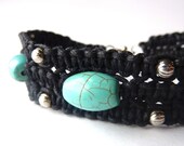 OOAK Blue Turquoise Friendship Bracelet