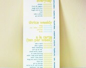 NEW PRICE -- Feelgood List -- Custom Printable Life List