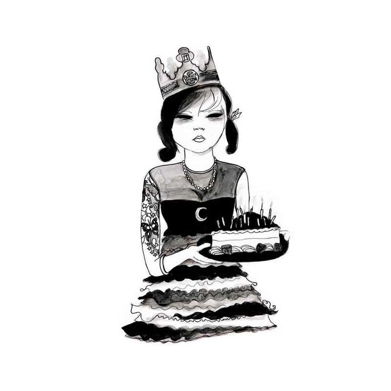 Birthday Girl - Art Print - A4 Size